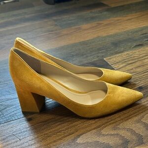 Marc Fisher Zala Block Heel Pointy Toe Pump